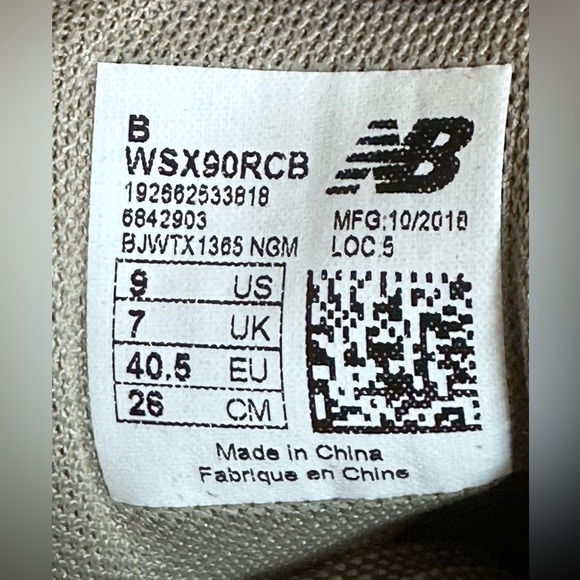 NWOT. New Balance Women’s X-90 Trainers WSX90RCB Athletic Shoes Size 9B - Picture 13 of 13